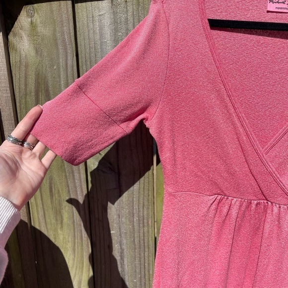 Michael Stars Anthropologie Maternity The Original Tee in Shiny Pink - Picture 2 of 8